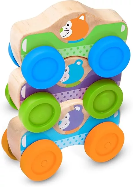 Melissa and Doug Wooden Stacking Cars