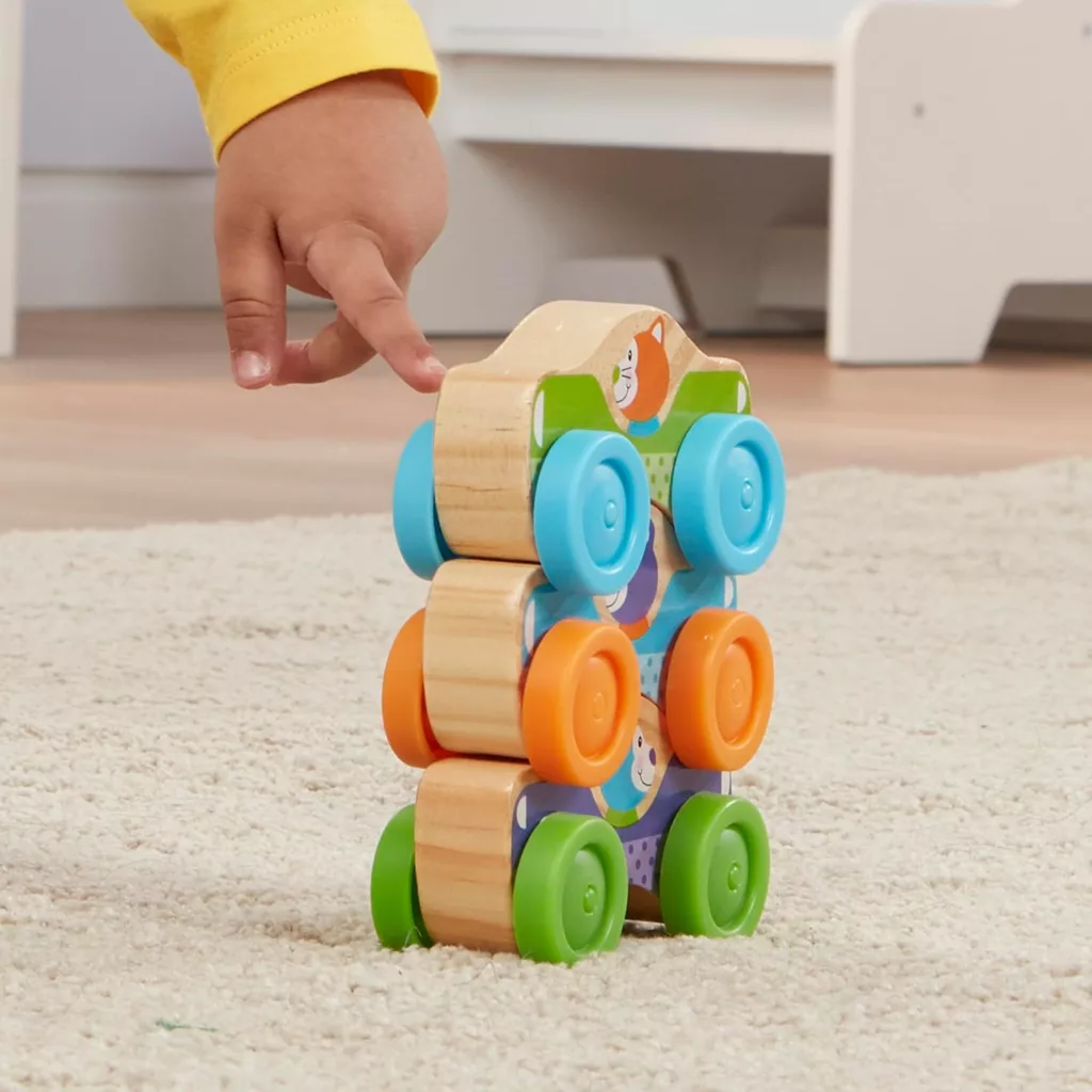 Melissa and Doug Wooden Stacking Cars