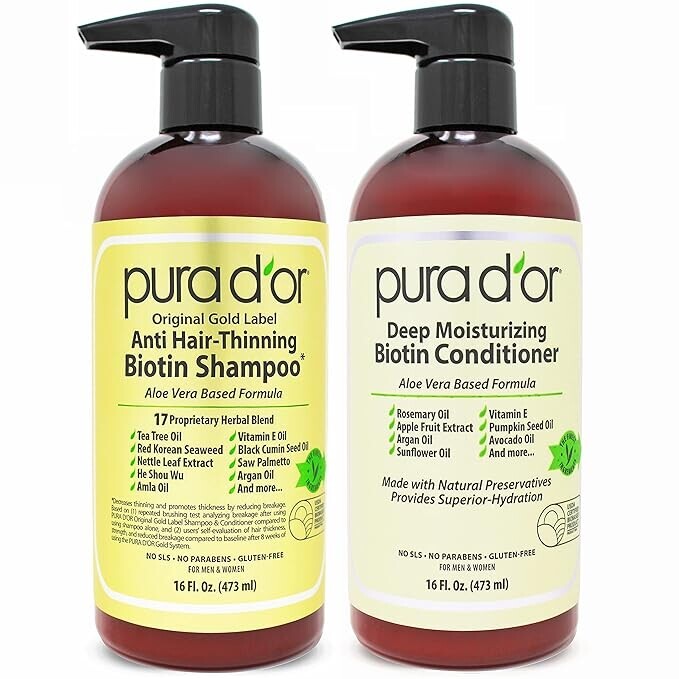 PURA D’OR Original Gold Label Anti-Thinning Shampoo